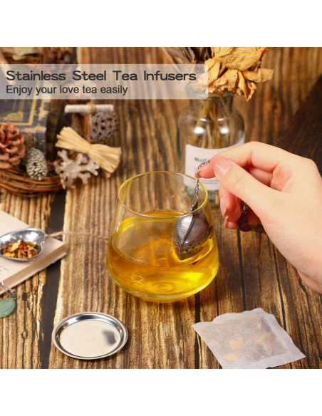 Infusores de Té Suelto Cunhill Acero Inoxidable 4 Piezas