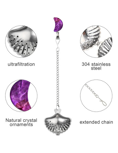 Infusores de Té Suelto Cunhill Acero Inoxidable 4 Piezas