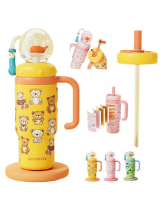 Taza de Acero Inoxidable LIONICE 710ml con Chorro de Ballena