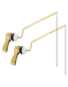 Palanca de Descarga Inodoro Hibbent 2 Piezas Latón Cepillado