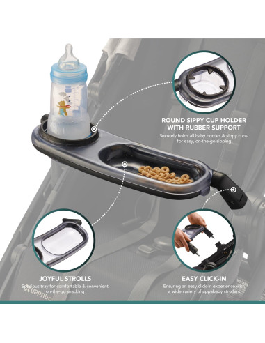 Bandeja de Snacks UPPAbaby Vista/Cruz V2 con Soporte para Vaso