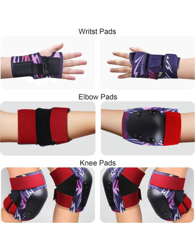Conjunto de Rodilleras y Codilleras YOOXARMOR para Niños 3-8 Años