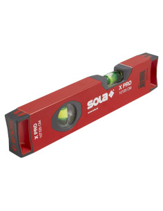 Nivel de Burbuja SOLA LSX10 de Aluminio 25.4 cm Rojo