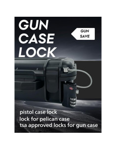 Candado TSA YOMOADD para Estuches de Armas - Resistente al Corte 2