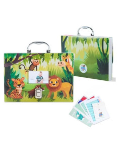 Organizador de Documentos para Bebés BFO001 Verde 12 Bolsillos