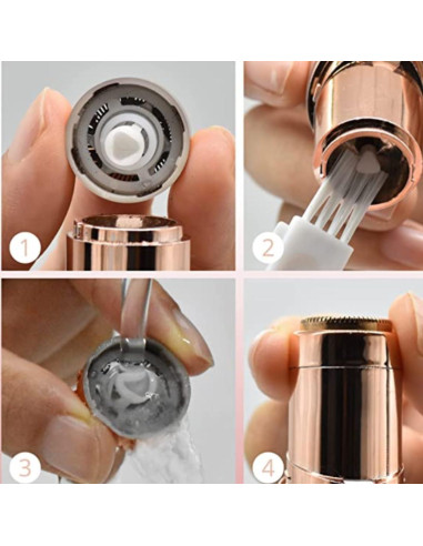 Epilador facial eléctrico para mujeres AOCE TrimmerFj1 Oro Rosa