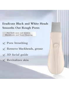 Espátula Limpiadora de Piel LRUFOB para Cuidado Facial Beige 2