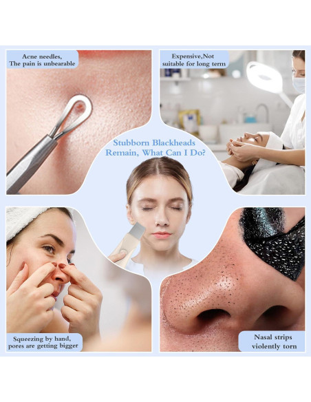 Espátula Limpiadora de Piel LRUFOB para Cuidado Facial Beige Espátula Limpiadora de Piel LRUFOB para Cuidado Facial Beige