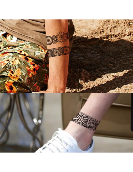 Tatuajes Temporales GLARYYEARS - 18 Diseños Realistas 6x28cm