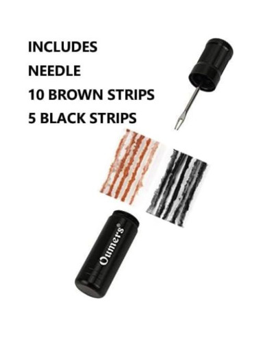 Kit de Reparación de Neumáticos Tubeless Oumers con 5 Tiras