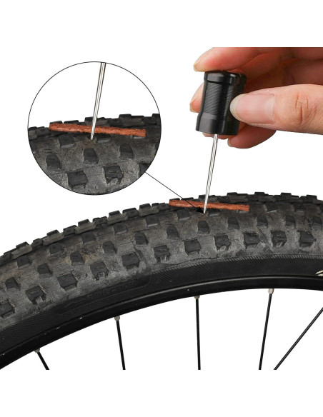 Kit de Reparación de Neumáticos Tubeless Oumers con 5 Tiras