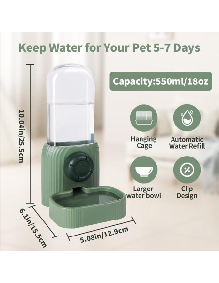 Dispenser Automático de Agua para Mascotas Flying Dove 590ml