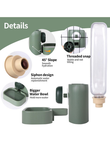 Dispenser Automático de Agua para Mascotas Flying Dove 590ml