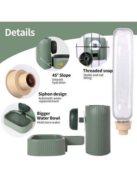 Dispenser Automático de Agua para Mascotas Flying Dove 590ml