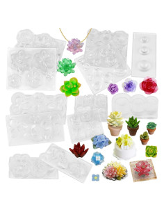 Conjunto de Moldes de Silicona FUNSHOWCASE para Joyería y Miniaturas