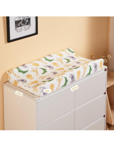 Funda de Cambiador TILLYOU 2 Paquete Jersey Suave y Transpirable