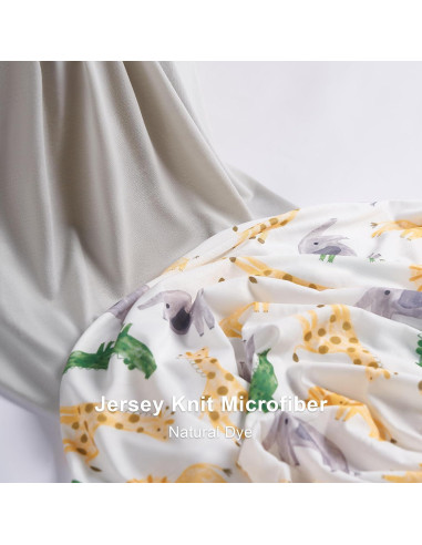 Funda de Cambiador TILLYOU 2 Paquete Jersey Suave y Transpirable