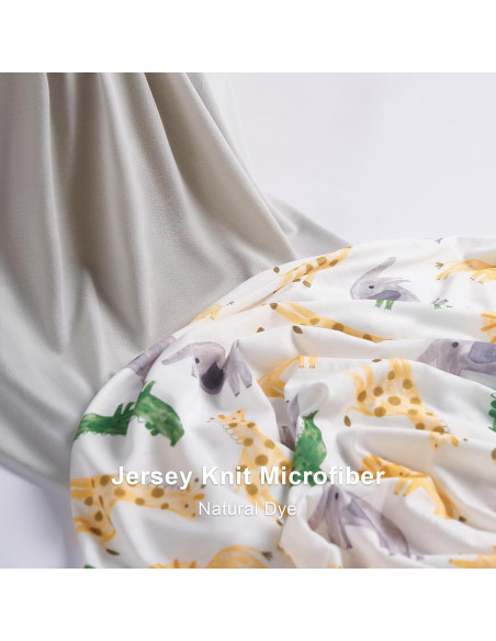 Funda de Cambiador TILLYOU 2 Paquete Jersey Suave y Transpirable