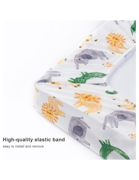 Funda de Cambiador TILLYOU 2 Paquete Jersey Suave y Transpirable