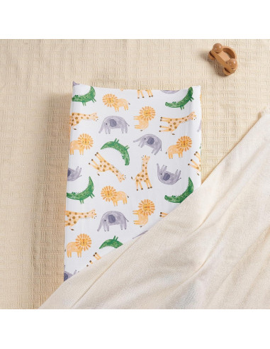 Funda de Cambiador TILLYOU 2 Paquete Jersey Suave y Transpirable