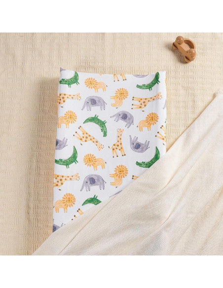 Funda de Cambiador TILLYOU 2 Paquete Jersey Suave y Transpirable