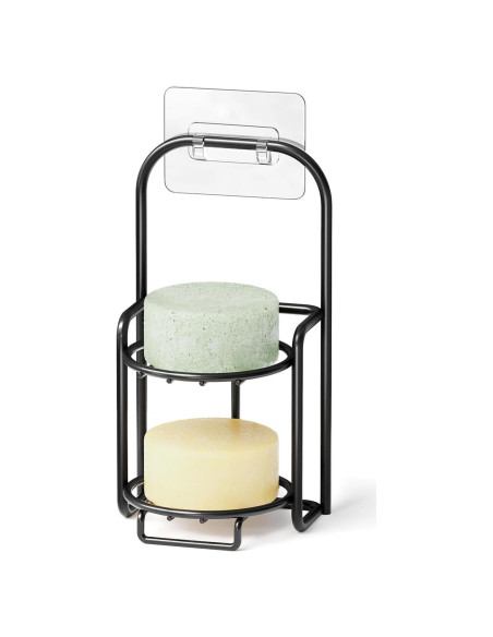 Soporte de Jabón SpaceAid 2 Niveles Acero Inoxidable Negro Soporte de Jabón SpaceAid 2 Niveles Acero Inoxidable Negro