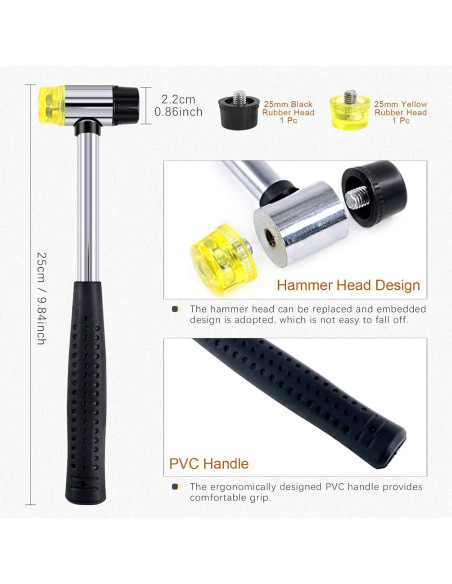 Kit de Ojetes de Bronce Swpeet 206 Sets 6mm con Herramientas