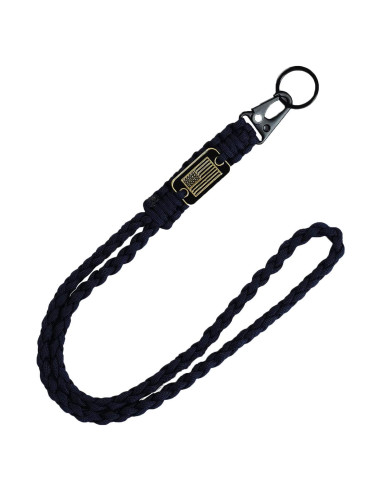 Llavero Lanyard Paracord CHENXIKK 50cm Alta Resistencia Negro