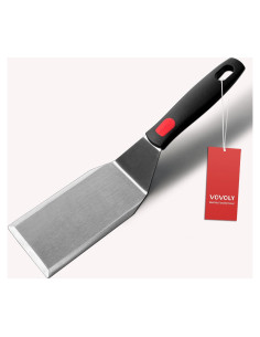 Espátula de Metal Vovoly con Mango de Silicona 12.7 x 7 cm