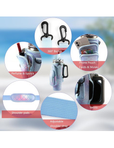 Bolsa Portabotellas WNGERGOU para Taza Stanley 40 oz con 3 Bolsillos 2