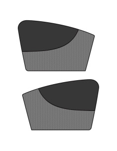 Cortinas Solares para Ventanas Laterales 2 PCS Zeathery Negro