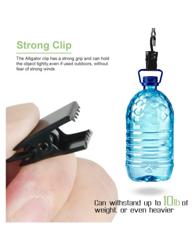 50 Clips de Acero Inoxidable ShangTianFeng para Cortinas