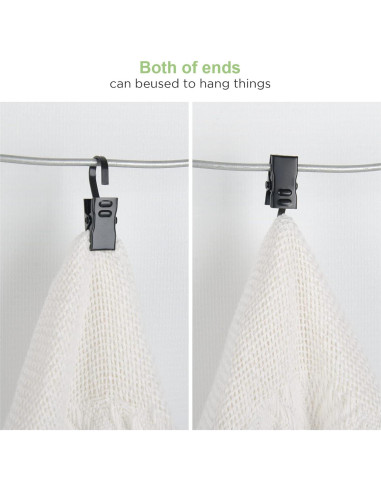 50 Clips de Acero Inoxidable ShangTianFeng para Cortinas