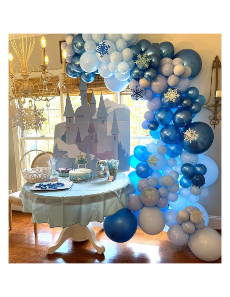 Kit de 60 Globos Metálicos Azules 30 cm para Fiestas