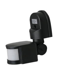 Interruptor de luz PIR QDenglamp negro con sensor de movimiento