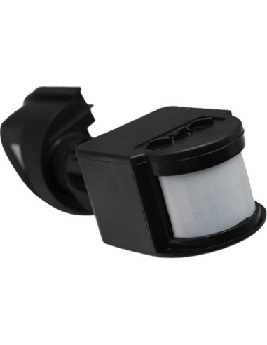 Interruptor de luz PIR QDenglamp negro con sensor de movimiento