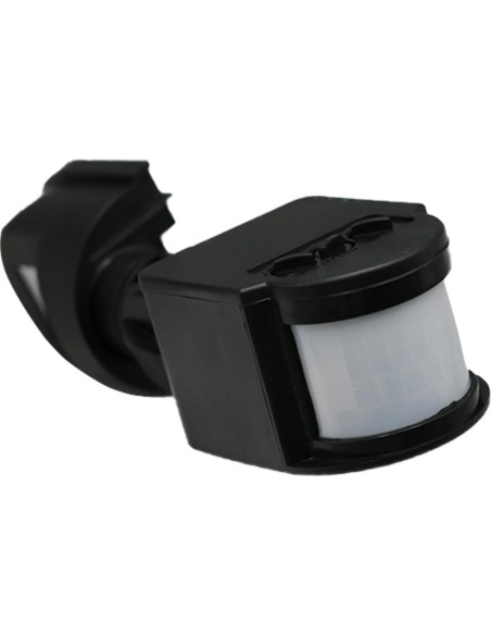 Interruptor de luz PIR QDenglamp negro con sensor de movimiento