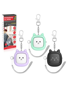 Alarma Personal de Seguridad VIGOROAD 130 dB con Luz LED - 3 Colores