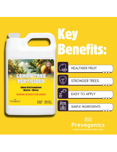 Fertilizante Líquido para Árboles de Limón Prevegenics 3.78L 2