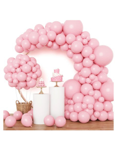 Kit de Globos Rosados RUBFAC 129pcs 5-18cm para Fiestas