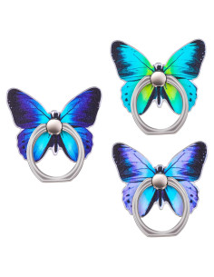 Soporte de Anillo para Teléfono Móvil AOZUO 3 PCS Mariposa