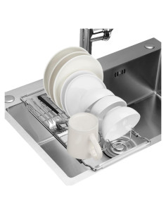 Escurridor de Platos Telescópico PapakeNook Acero Inoxidable 55 cm