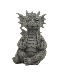 Estatua de Dragón Meditador Ebros 12.7 cm Resina Decorativa