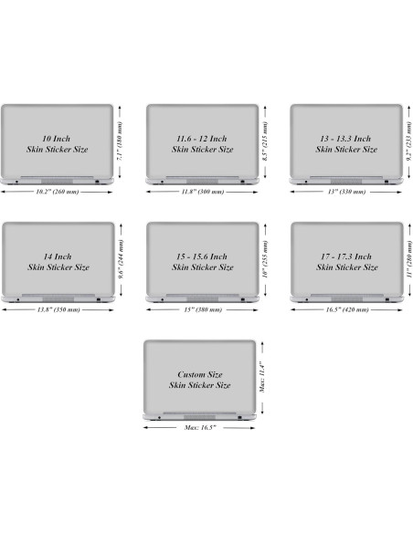 Pegatina Personalizada para Laptop Meffort Inc 30-31 cm Nubes Galácticas