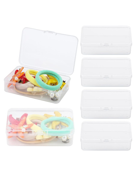 Organizador de Gomas para el Cabello BATTIPAW 6PCS Transparente Organizador de Gomas para el Cabello BATTIPAW 6PCS Transparente