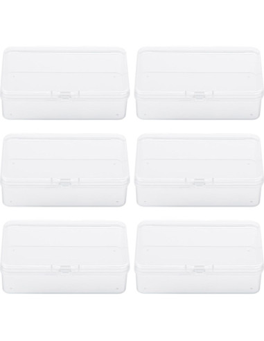 Organizador de Gomas para el Cabello BATTIPAW 6PCS Transparente