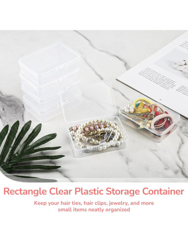 Organizador de Gomas para el Cabello BATTIPAW 6PCS Transparente