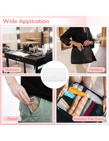 Organizador de Gomas para el Cabello BATTIPAW 6PCS Transparente Organizador de Gomas para el Cabello BATTIPAW 6PCS Transparente