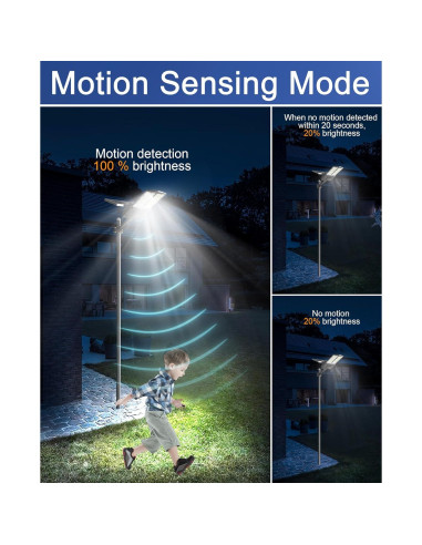 Luces Solares de Calle JAYNLT Y-8000W 750000 lm 6500K IP67