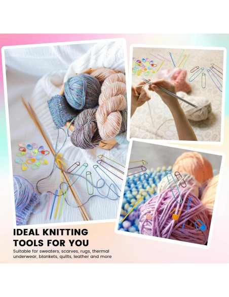 Kit de Tejido MARRTEUM 74 Piezas - Sujetadores y Agujas